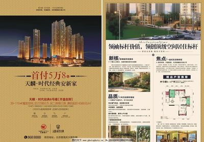 房地產DM單頁圖片 營銷策劃的藝術與科學